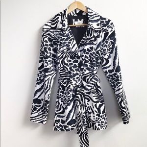 Cato - Black and white animal print jacket